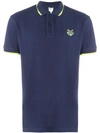 Kenzo Tiger Polo Shirt In Blue