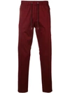 Dolce & Gabbana Drawstring Track Pants In Red