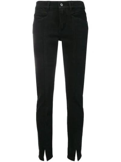 Givenchy Front Slit Trousers In Black