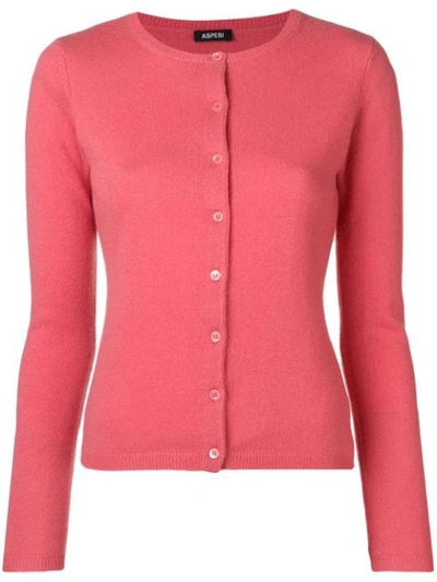 Aspesi Cashmere Fitted Cardigan - Pink