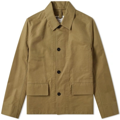 Mhl By Margaret Howell Flap Pocket Jacket In Green