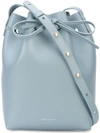 Mansur Gavriel Mini Bucket Shoulder Bag In Blue