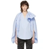 Y/project Y / Project Draped Sleeve Shirt - Blue