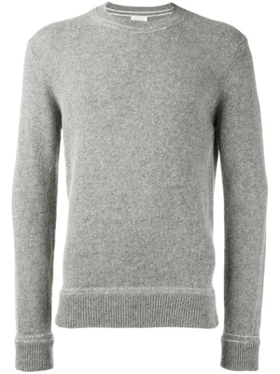 Dondup Crew Neck Sweater In Grey