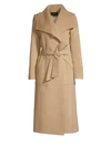 Sentaler Long Wide-collar Alpaca Wrap Coat In Camel