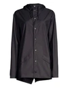 Rains Hooded Mackintosh In Black