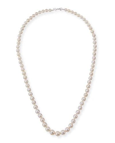 Belpearl 13mm South Sea Pearl Necklace In 18k White Gold, 36"l