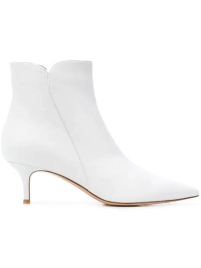 Gianvito Rossi Ankle Length Boots In White