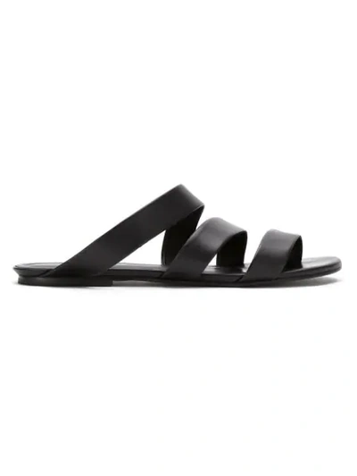 Gloria Coelho Japonesa Leather Sandals In Black