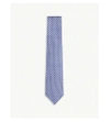 Ferragamo 3d Gancio Silk Tie In Blue