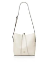 Michael Michael Kors Junie Large Leather Messenger In Light Cream/gold