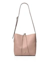 Michael Michael Kors Junie Large Leather Messenger In Fawn Pink/gold