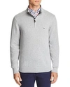 Vineyard Vines Palm Beach Quarter-zip Sweater In Light Heather Gray