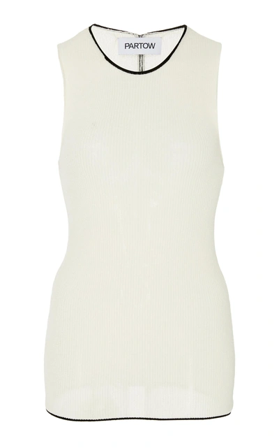 Partow Sasha Fitted Tank In White