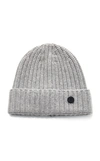 Bogner X White Cube Candela Ribbed Cashmere Beanie In Grey