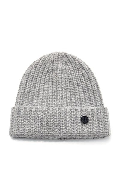 Bogner X White Cube Candela Ribbed Cashmere Beanie In Grey