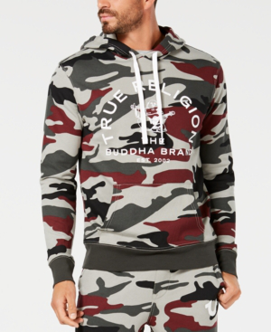 true religion burgundy hoodie