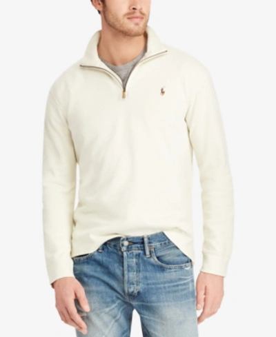 Polo Ralph Lauren Men's Cashmere Blend Half-zip Sweater, Created For Macy's  In Chic Cream | ModeSens