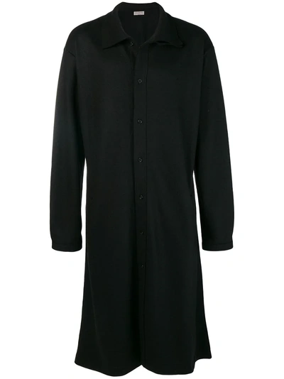 Yohji Yamamoto Long Oversized Coat - Black
