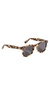Illesteva Women's Los Feliz Square Sunglasses, 55mm In Tortoise/gray