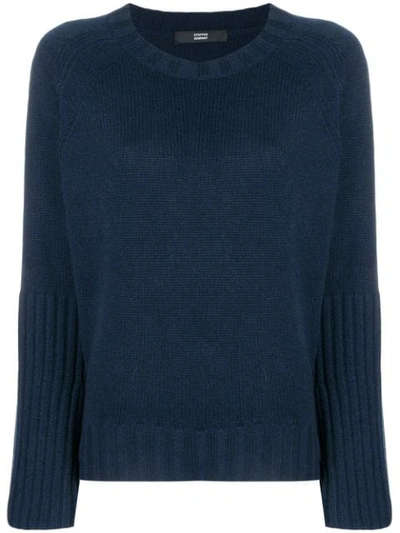 Steffen Schraut Wide Sleeved Jumper In Blue