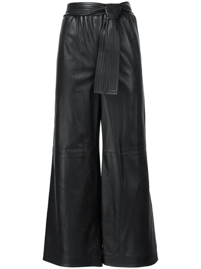 Tome Leather Karate Pants In Black