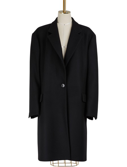 Dries Van Noten Wool Coat In Black | ModeSens