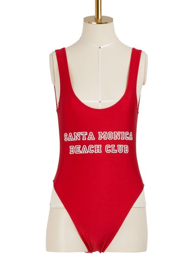 Private Party Santa Monica One-piece Swimsuit In Red