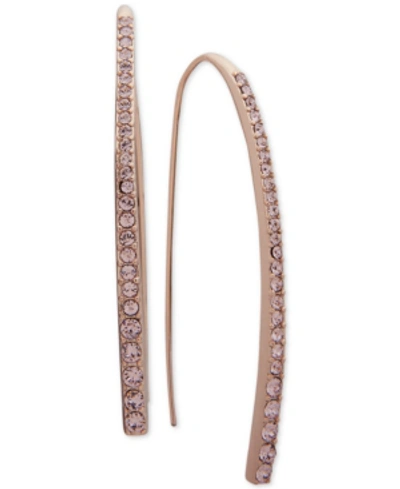 Givenchy Crystal Threader Earrings In Rhodium