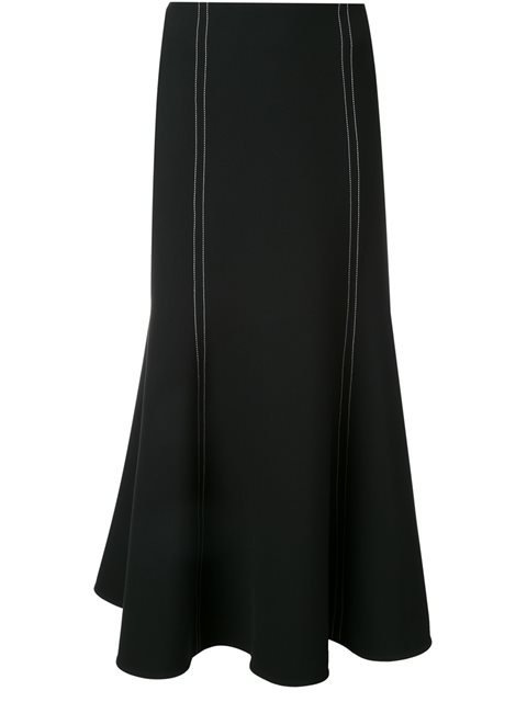 Georgia Alice Prism Satin-trimmed Twill Midi Skirt | ModeSens