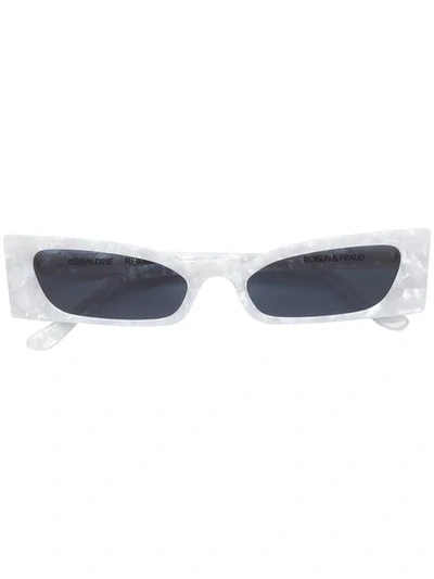Roberi & Fraud Geraldine Sunglasses In White