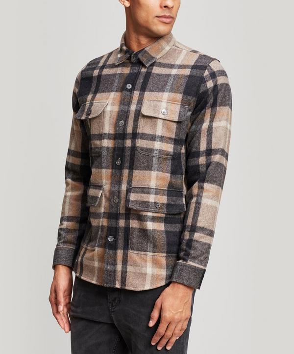 wool blend overshirt women's
