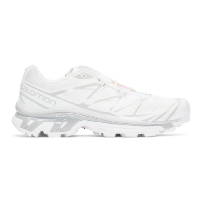 Salomon S/lab Xt-6 Softground Mesh And Rubber Running Sneakers In White
