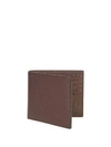Thom Browne Pebble-grain Leather Bi-fold Wallet In Dark Brown