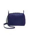 Bottega Veneta Pillow Intrecciato Leather Crossbody Bag In Atlantic