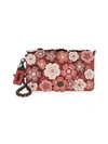 Coach 1941 Tea Rose Appliqué Leather Crossbody Bag In Washed Red