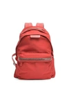 Stella Mccartney Medium Nylon Falabella Backpack In Lipstick