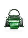 Cult Gaia Acrylic Lilleth Bag In Malachite