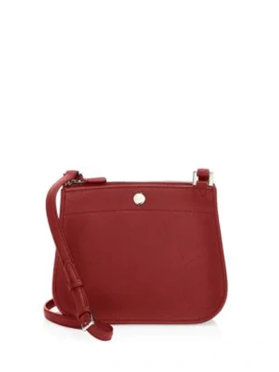 Loro Piana Milky Way Leather Shoulder Bag In Red Tango