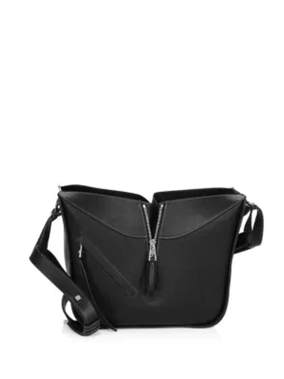 Loewe Women's Small Hammock Leather Bag In Black