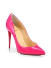 Christian Louboutin Pigalle Follies 100 Patent Leather Pumps In Hot Pink