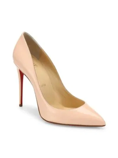 Christian Louboutin Pigalle Follies 100 Patent Leather Pumps In Poudre