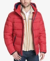 Tommy Hilfiger Men's Quilted Puffer Jacket, Created For Macy's In Red