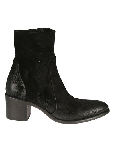 Elena Iachi Zipped Boots In Hombre Nero