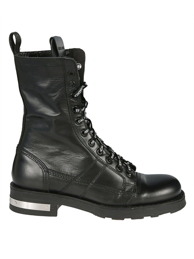 Oxs Stewart Lace-up Boots In Nero