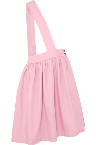 Comme Des Garçons Comme Des Garçons Poplin Midi Skirt In Pink
