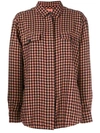 Closed Checked Long-sleeve Shirt - Brown