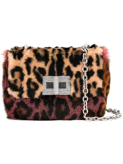 Tom Ford Leopard Shoulder Bag In Pink