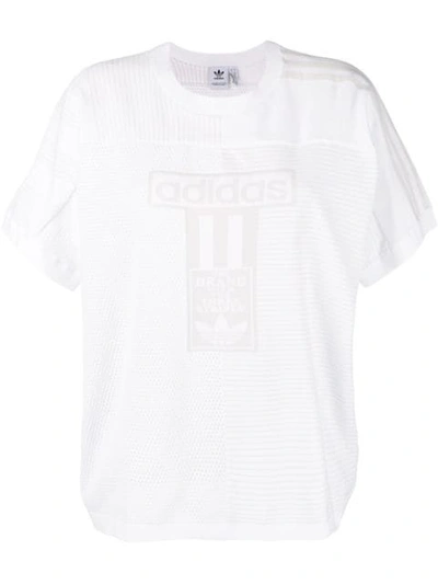 Adidas Originals Adidas Logo Mesh T-shirt - White