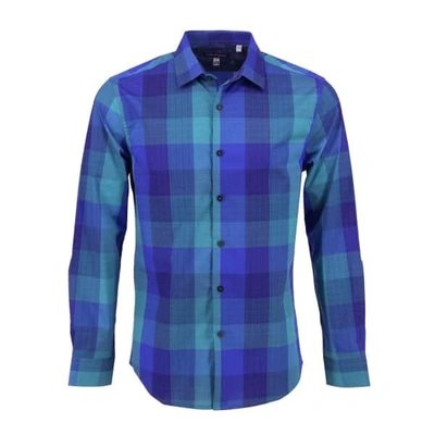 Lords Of Harlech Nigel Shirt In Block Cold Plaid